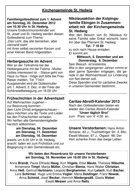 Familiengottesdienst Zum