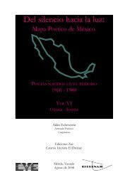 Mapa PoÃ©tico de MÃ©xico. Poetas nacidos en el periodo 1960-1989