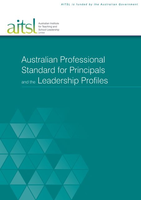 Australian Professional Standard for Principals Leadership Profiles