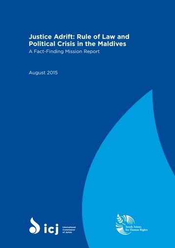 Justice Adrift Rule of Law and Political Crisis in the Maldives