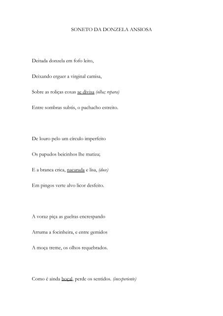 POESIAS ERÓTICAS