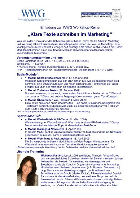 „Klare Texte schreiben im Marketing“