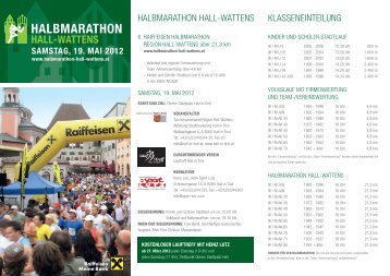 samstag, 19. mai 2012 - Halbmarathon Hall-Wattens
