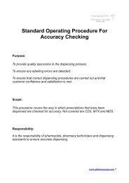 Standard Operating Procedure For Accuracy Checking