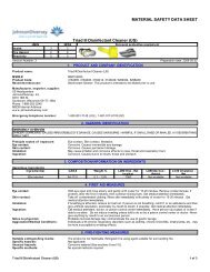 MATERIAL SAFETY DATA SHEET Triad III Disinfectant Cleaner (US)