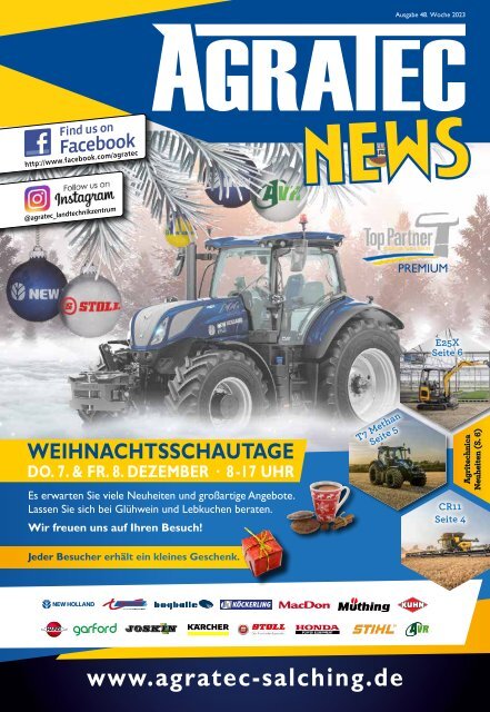 Neue New Holland Traktoren bei AGRATEC