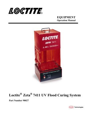 Loctite Zeta 7411 UV Flood Curing System