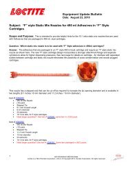 Tech Data Sheet Template - LoctiteÂ® Equipment