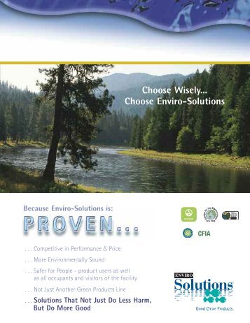 company overview and product reference ... - Enviro-Solutions