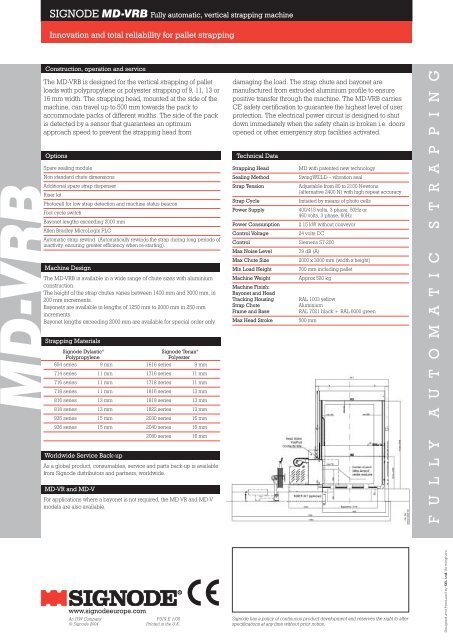 27487 MD-VRB 4pp - Signode