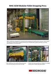 MHC-GCM Modular Pallet Strapping Press