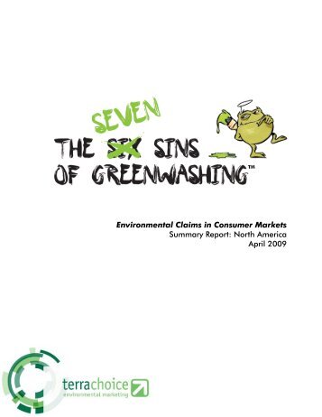 Environmental Claims in Consumer Markets Summary Report North America April 2009
