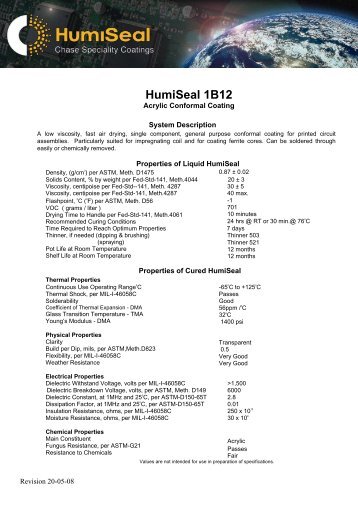 HumiSeal 1B12