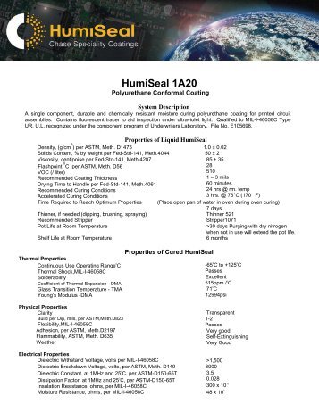 HumiSeal 1A20