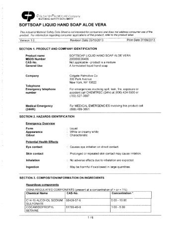 ajax quik solv spray cleaner fabuloso msds sheet