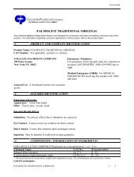 Colgate Toothpaste Sds Sheet.pdf COLGATE-PALMOLIVE
