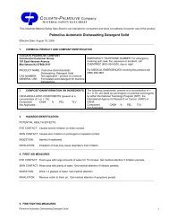 Colgate Toothpaste Sds Sheet.pdf MSDS Sheets - Colgate-Palmolive