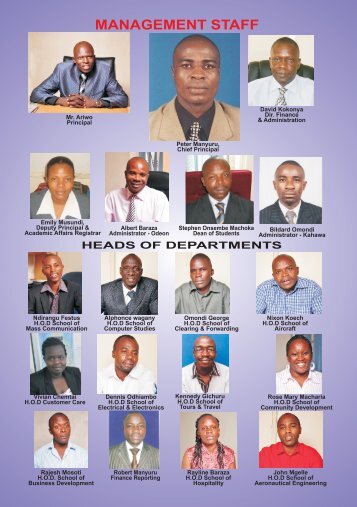 management staff - Nairobi Aviation College