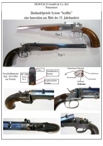 Zündnadelpistole System “Seydlitz” eine Innovation aus Mitte des 19 ...