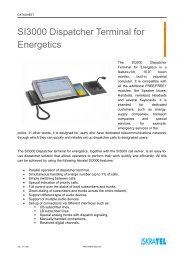 SI3000 Dispatcher Terminal for Energetics - Datasheet - Iskratel