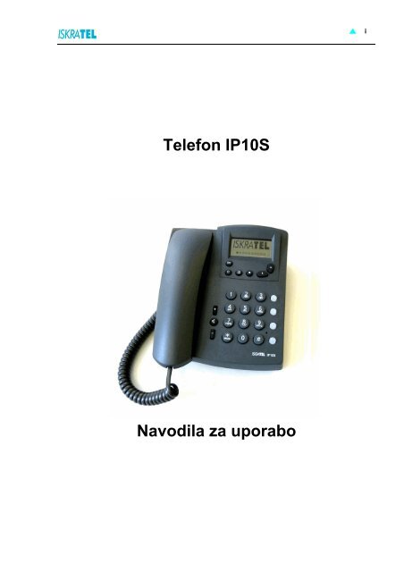 Telefon IP10S Navodila za uporabo