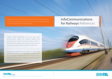 InfoCommunications for Railways References - Iskratel