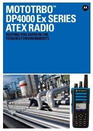 mototrbo DP4000 Ex SERIES ATEX RADIO