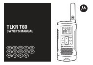 Motorola LisanssÄ±z PMR Telsiz- TLKR T60-KullanÄ±m KÄ±lavuzu