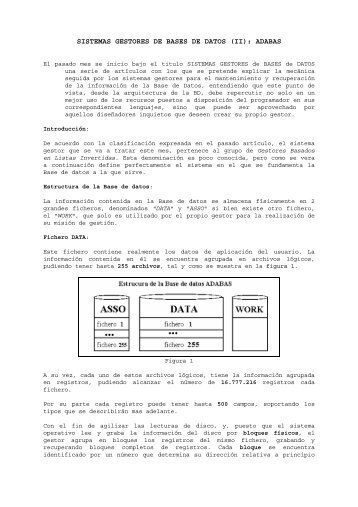 SISTEMAS GESTORES DE BASES DE DATOS (II) ADABAS