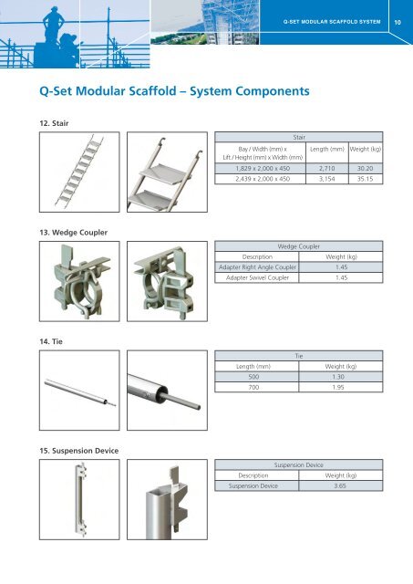 Q-SET MODULAR SCAFFOLD SYSTEM