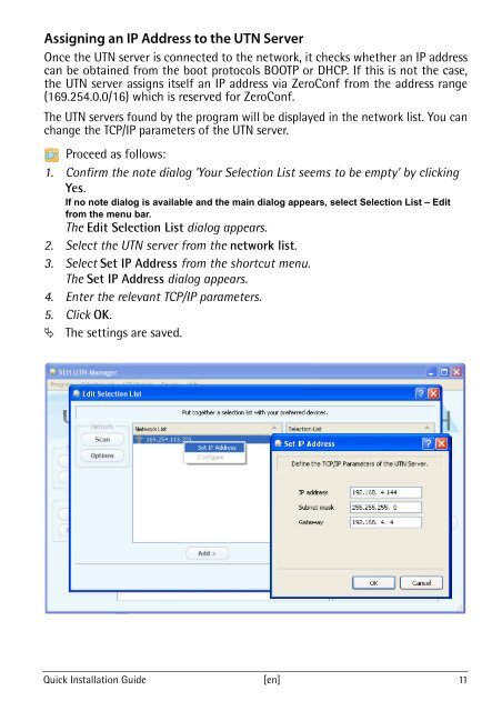 Quick Installation Guide - myUTN-50 - SEH Computertechnik GmbH