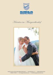 Hochzeitsfolder - Hotel Margarethenhof
