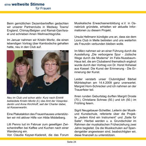 SI Club Osnabrück in Gründung - soroptimist-osnabrueck.de