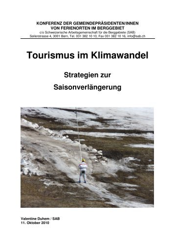 Tourismus im Klimawandel − Strategien zur ... - SAB