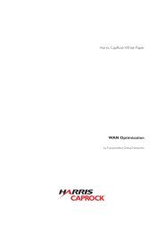 Harris CapRock White Paper WAN Optimization