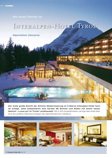 Interalpen-Hotel Tyrol - Porsche Club Deutschland