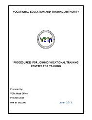 Joining VET Centres - VETA