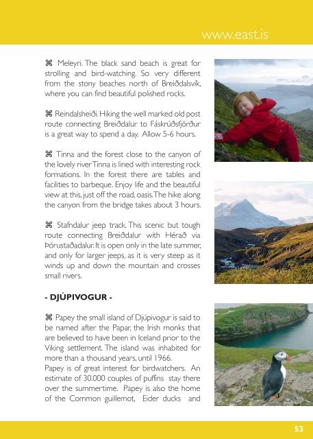 The Official Tourist Guide - East Iceland