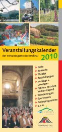 Veranstaltungskalender - Verbandsgemeinde Brohltal