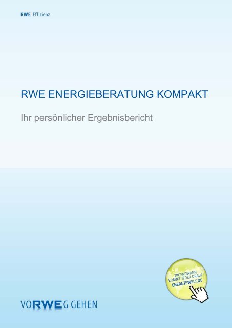 RWE Energieberatung Kompakt Fördermittel