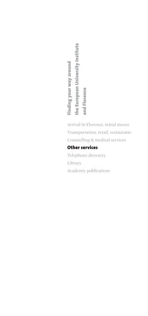 Other Services - European University Institute