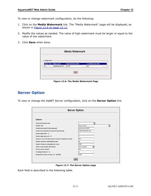 Aquarius Web Admin Guide