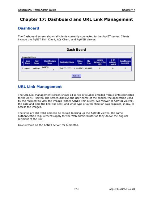 Aquarius Web Admin Guide