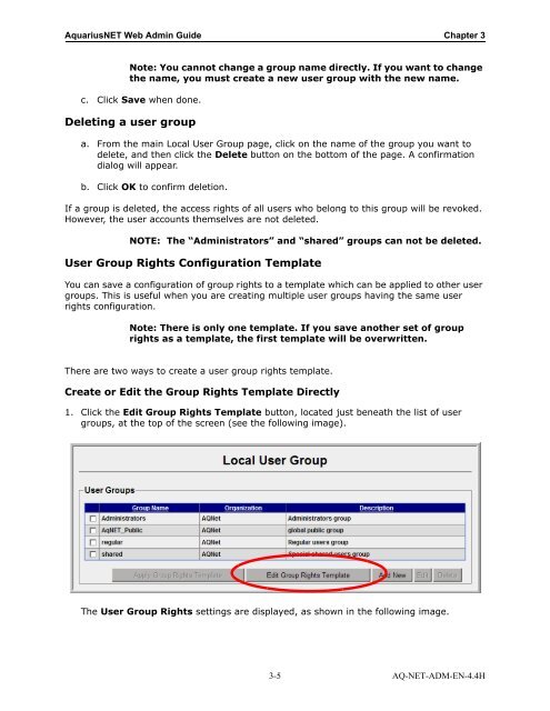 Aquarius Web Admin Guide