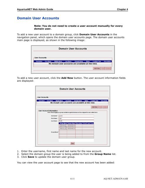 Aquarius Web Admin Guide