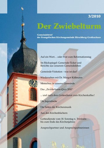 Der Zwiebelturm - Evangelische Kirchengemeinde Hirschberg ...