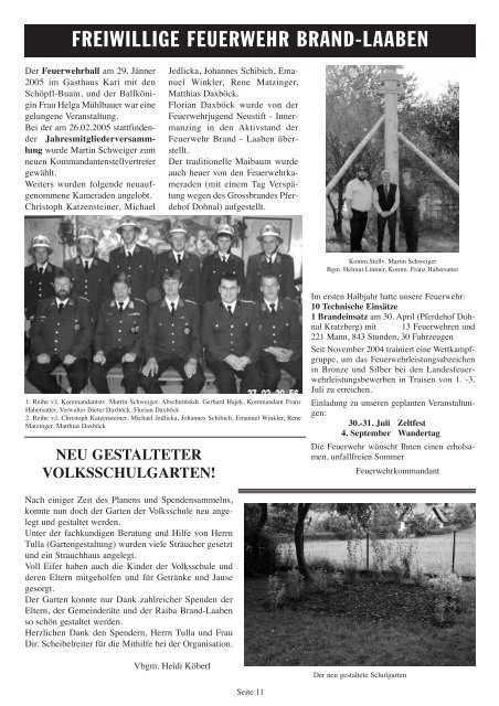 GEMEINDEZEITUNG - 31 - Juli 2005 (2 MB) (0 bytes - Brand-Laaben