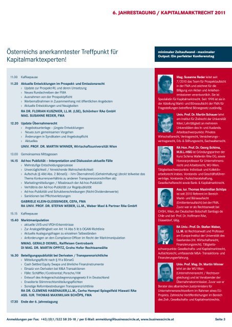 6. Aufsichtsratsbriefing - Business Circle