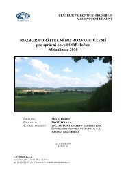 Rozbor udrÅ¾itelnÃ©ho rozvoje ÃºzemÃ­ 2010 - HoÅice v PodkrkonoÅ¡Ã­