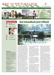 Feng Shui-Ort mit Perspektiven (Serie, 1. Teil) - Stadt Bad Schwalbach